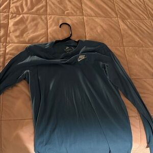 Nike Girl Teal Long Sleeve Tee